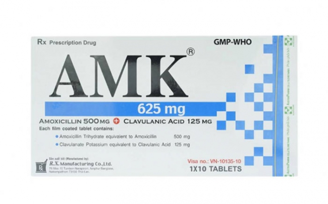 Đình chỉ lưu hành sản phẩm viên nén bao phim AMK 625 của Công ty cổ phần dược phẩm và sinh học y tế