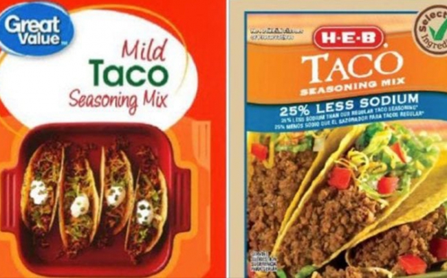 Thu hồi gia vị taco bán trong Walmart vì nhiễm vi khuẩn salmonella