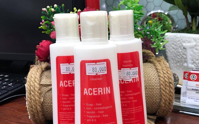 Thu hồi sản phẩm sữa rửa mặt chuyên dụng Acerin không đảm bảo chất lượng