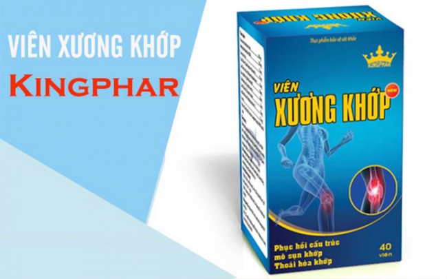 Viên xương khớp Kingphar New quảng cáo sai công dụng trên một số website